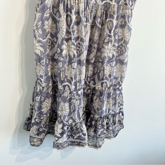 Alicia Bell tunic mini dress floral print sheer purple silk blend, Childrens 10 - Picture 8 of 11